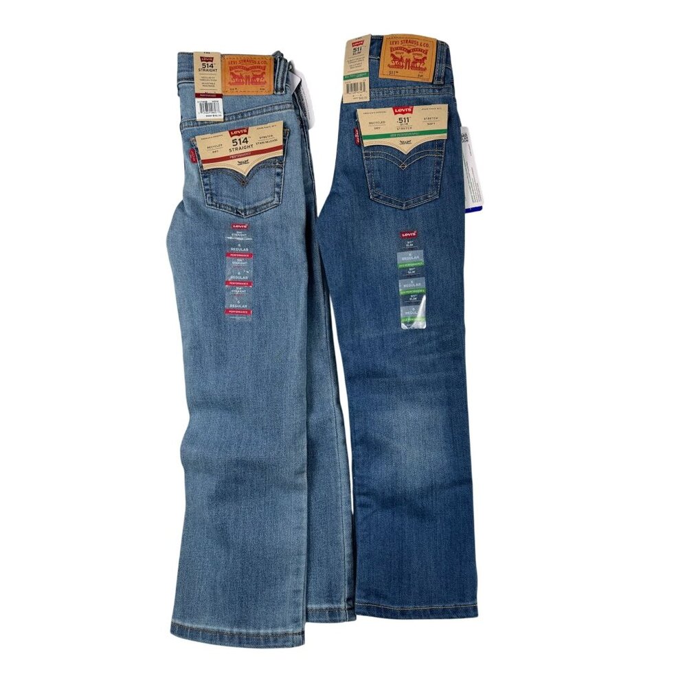 Two Pairs Levis 511 Jeans Boys Flex Stretch Size 6